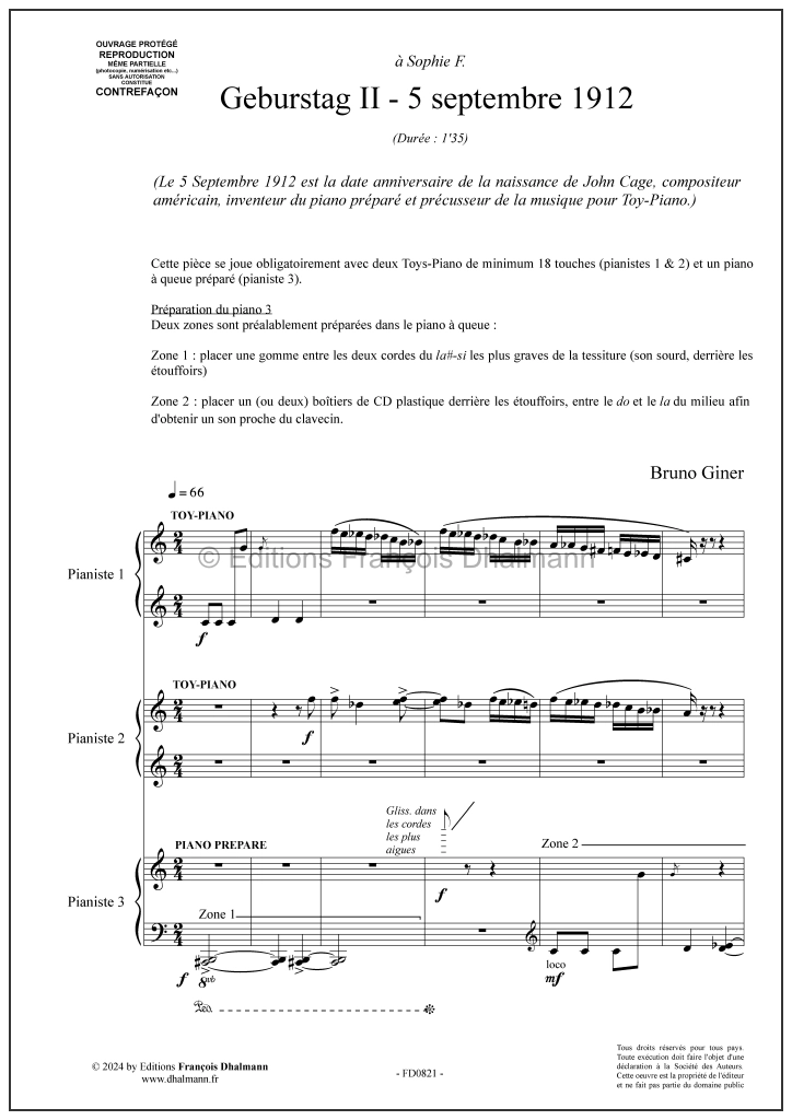 Geburstag I, II , III - Bruno Giner - Image 3