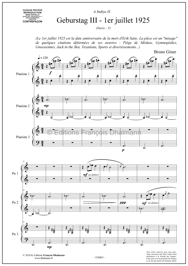 Geburstag I, II , III - Bruno Giner - Image 2