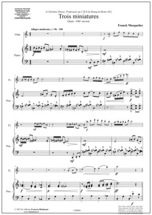 Trois miniatures – Franck Masquelier