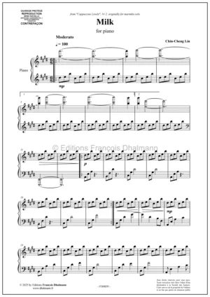 Milk, for piano – Chin-Cheng Lin